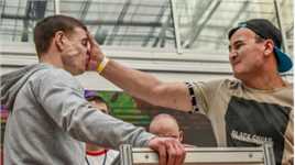 俄罗斯“扇耳光大赛”，论冠军是如何练出来的，现场太残暴了！