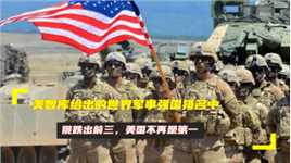 美智库给出的世界军事强国排名中，俄跌出前三，美国不再是第一