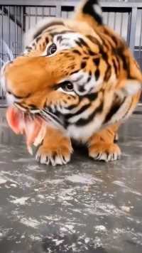 进食的老虎