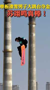#苏翊鸣 获#北京2022年冬奥会 单板滑雪男子大跳台冠军。#奥运会