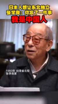 日本人想让东北独立 张学良：你忘了一件事“我是中国人”九一八事变90周年