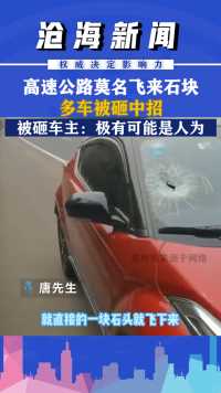 3月30日湖南长沙高速公路莫名飞来石块儿，多车被砸中招，被砸车主称疑似人为！