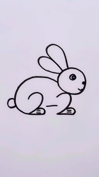 画小兔子超简单方法，女儿看了都喜欢画画