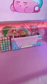 _新的彩色键帽！#粉色#键盘