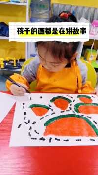孩子绘画的过程，就是认识世界了解世界的过程。#画画 #少儿美术 #共赏艺术