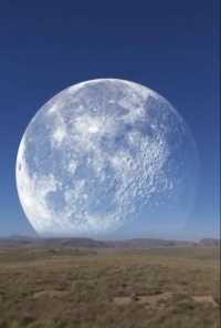 月亮在北极的俄罗斯和加拿大边境上升到落下大约 30 秒，然后遮挡太阳 5 秒，然后立即落下……