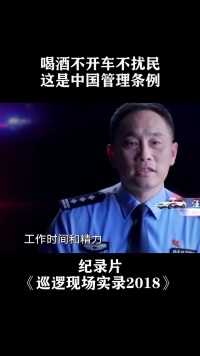 喝酒不开车，深夜不扰民，在中国要守规矩，民警太暖心#纪录片