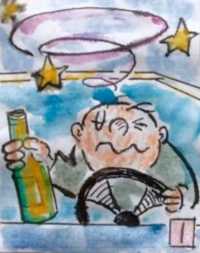 九死不悔，交通安全酒驾系列漫画《圆脑袋的故事》