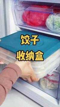 家里包的饺子太多，放冰箱怕粘连，用这个#饺子收纳盒 ，方便卫生不占空间