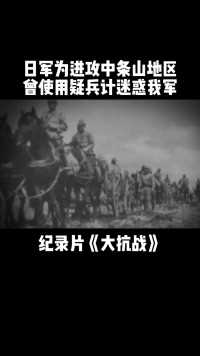 日军为了进攻中条山地区，出了很多兵#纪录片 