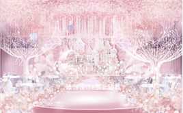 粉色城堡婚礼设计