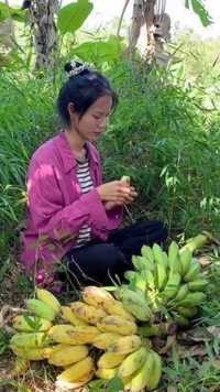 我们农村人的水果都是自己种的#香蕉 #农村
