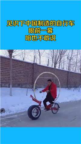 见识下中国制造的自行车，眼前一幕，咱也不敢说