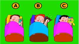 脑力测试：正在睡觉的三个宝宝当中，哪一个是僵尸的孩子？