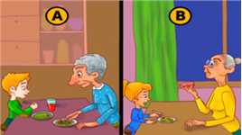 脑力测试：正在吃饭的两个孩子中隐藏着一个食人族，是谁？