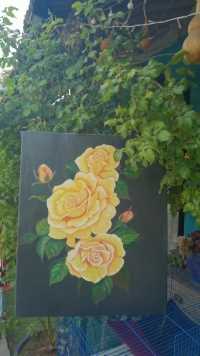 带你画200种花卉，今天的黄玫瑰，