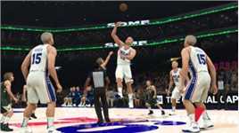 豆丁暴扣三米巨人 NBA2K的自建球员能有多离谱？