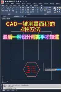 CAD一键测量面积的4种方法，最后一种设计师高手才知道#CAD室内设计3DMAX