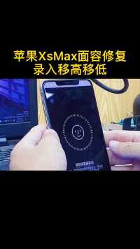 苹果iphonexsmax面容录入移高移低，面容识别不了如何修复
