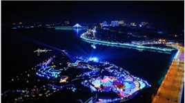 【江西吉水：灯光璀璨 年味浓浓】在江西省吉安市吉水县赣江岸边进士文化公园里，华灯齐放，灯光璀璨，一派新年喜庆氛围。
