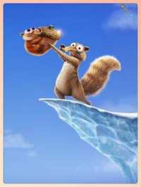 《冰河世纪》系列电影1~5：松鼠斯克特和它追逐的橡果。