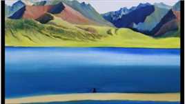手绘油画，西藏风景！需要的联系哦😊