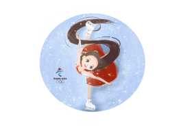 百张插画（10/100）为北京冬奥助力个，太喜欢花滑了